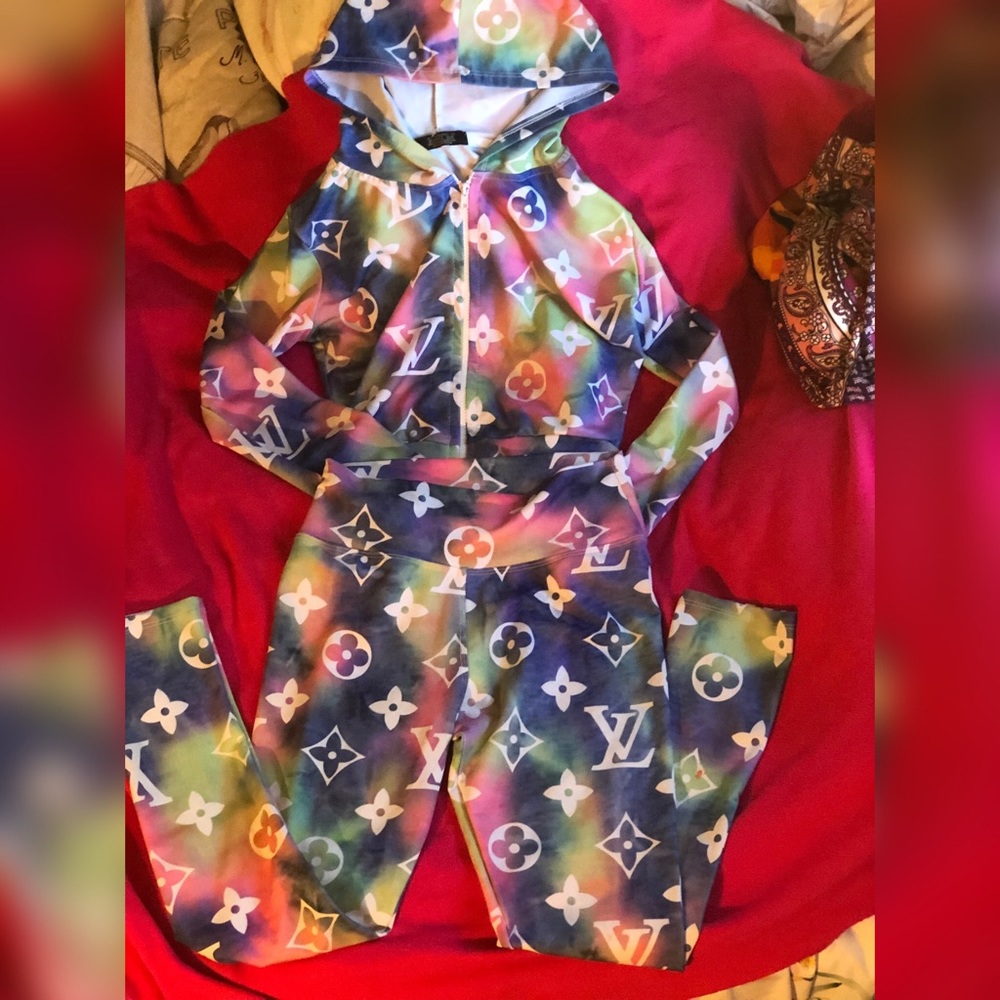 Louis  Vuitton Colorful Two Piece Set